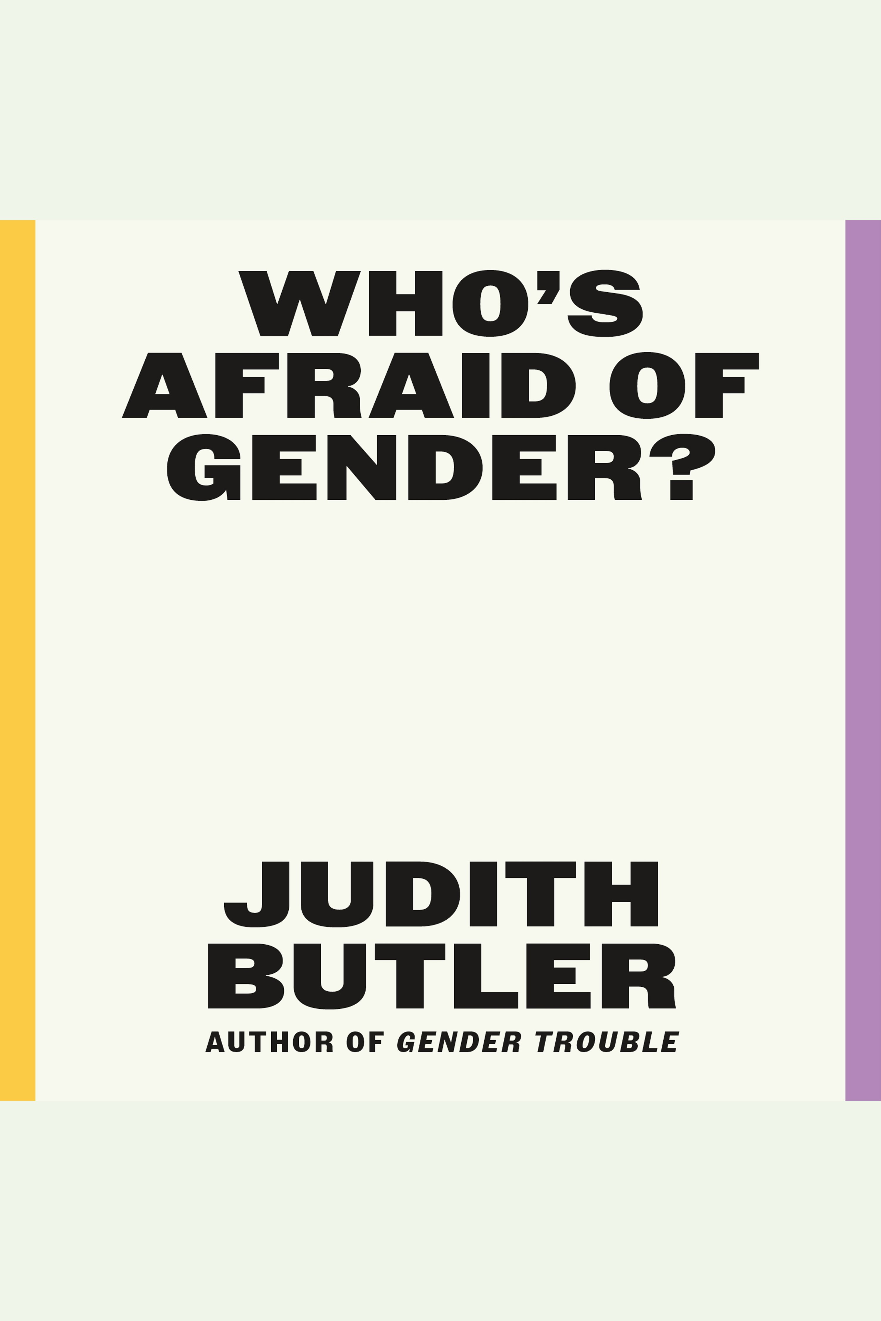 Who's Afraid of Gender? cover image cdn