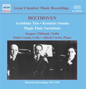 Beethoven : Archduke Trio (thibaud / Casals / Cortot) (1926-1927) cover image cdn