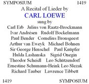Loewe : A Lieder Recital cover image cdn