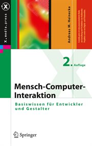 Mensch-Computer-Interaktion : Basiswissen für Entwickler und Gestalter. X.media.press cover image cdn
