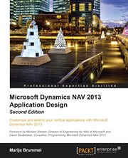 Microsoft Dynamics NAV 2013 Application Design cover image cdn