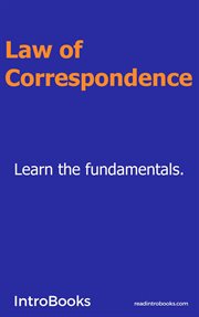 Law of Correspondence cover image cdn