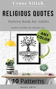 Religious Quotes Cross Stitch Pattern Book for Adults cover image cdn