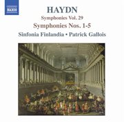 Haydn : Symphonies, Vol. 29 (nos. 1, 2, 3, 4, 5) cover image cdn