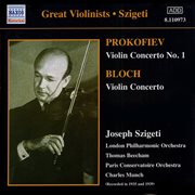 Prokofiev / Bloch : Violin Concertos (szigeti) (1935, 1939) cover image cdn