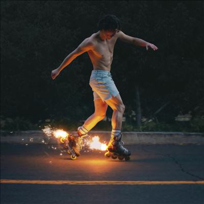 Fireworks & rollerblades cover image