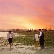 NHUỘM MÀU HOÀNG HÔN LÊN TÓC EM cover image cdn