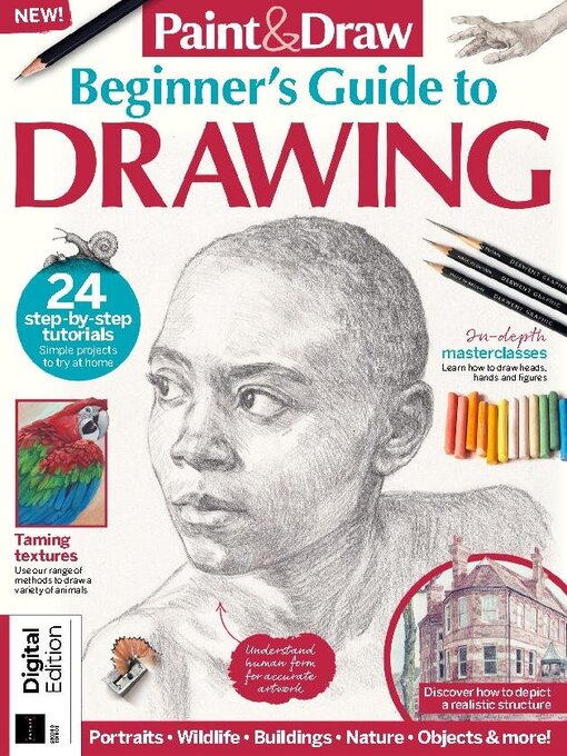Paint & draw beginner's guide to drawing cover image cdn