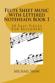 Flute Sheet Music With Lettered Noteheads Book 1 cover image cdn