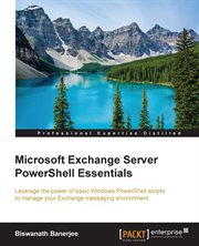 MICROSOFT EXCHANGE SERVER POWERSHELL ESS cover image cdn