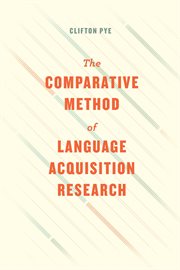 The Comparative Method of Language Acquisition Research cover image cdn