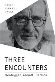 Three Encounters : Heidegger, Arendt, Derrida. Studies in Continental Thought cover image cdn