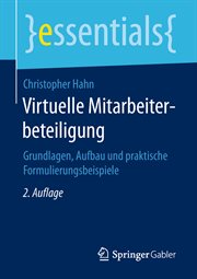 Virtuelle Mitarbeiterbeteiligung : Grundlagen, Aufbau und praktische Formulierungsbeispiele. Essentials (German) cover image cdn