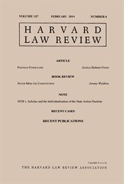Harvard Law Review : Volume 127, Number 4. February 2014 cover image cdn