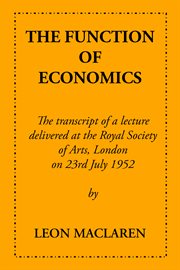 The Function of Economics cover image cdn
