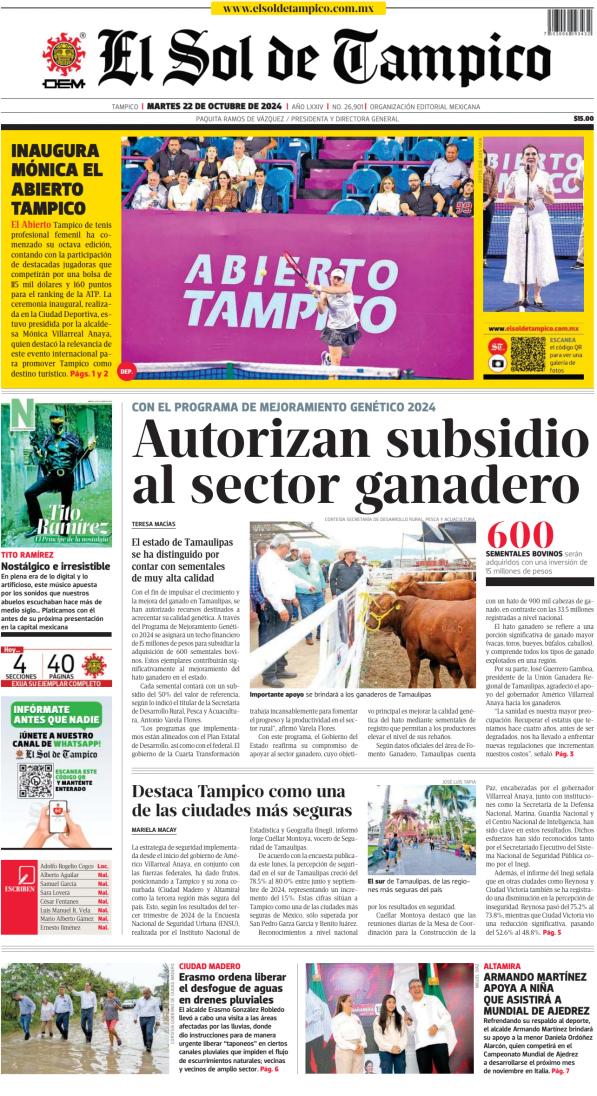 El Sol de Tampico cover image cdn