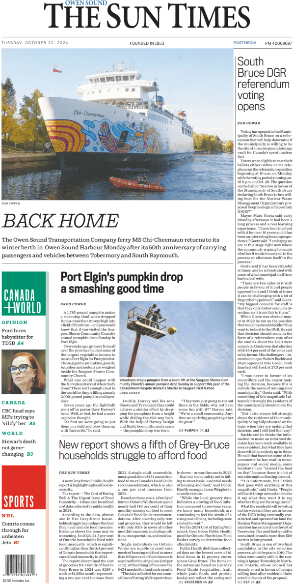 The Sun Times (Owen Sound) cover image cdn