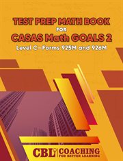 Test Prep Math Book for CASAS Math GOALS 2 Level C-Forms 925M and 926M cover image cdn