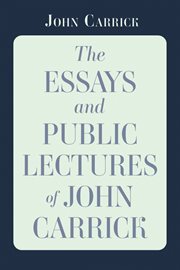 The Essays and Public Lectures of John Carrick cover image cdn