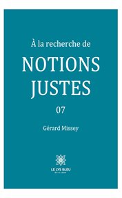 À la Recherche de Notions Justes : À la recherche de notions justes cover image cdn