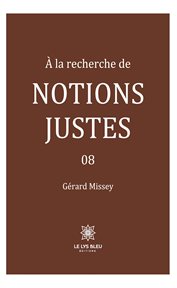 À La Recherche De Notions Justes cover image cdn