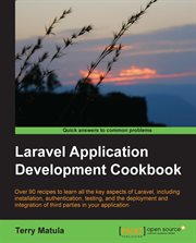 Laravel Application Development Cookbook cover image cdn
