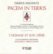 Milhaud: Pacem in Terris and L'homme Et Son Desir cover image cdn