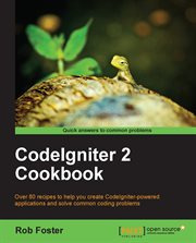 Codeigniter 2 Cookbook cover image cdn