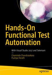 Hands-On Functional Test Automation : With Visual Studio 2017 and Selenium cover image cdn