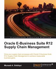 Oracle E-business Suite R12 Supply Chain Management cover image cdn