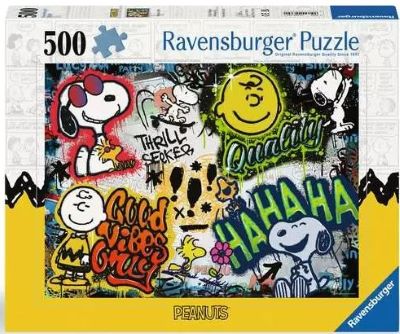 Peanuts graffiti jigsaw puzzle [500 pieces] cover image cdn