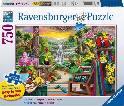 Tropical retreat jigsaw puzzle [750 large pieces] cover image cdn