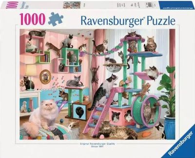 Cat tree heaven jigsaw puzzle cover image cdn