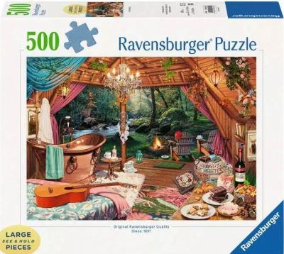 Cozy glamping jigsaw puzzle cover image cdn