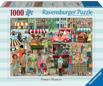 Street market jigsaw puzzle [1000 pieces] cover image cdn