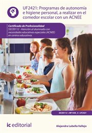 Programas de Autonomía E Higiene Personal, a Realizar en El Comedor Escolar Con Un Acnee. SSCE0112 cover image cdn
