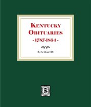 Kentucky Obituaries, 1787-1854 cover image cdn