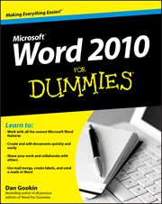 Word 2010 for Dummies cover image cdn
