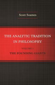 The Analytic Tradition in Philosophy, Volume 1 cover image cdn