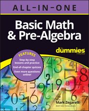 Basic Math & Pre-Algebra All-in-One for Dummies cover image cdn