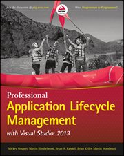 Professional Application Lifecycle Management With Visual Studio 2013 cover image cdn