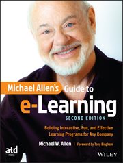 Michael Allen's Guide to e-Learning : Building Interactive, Fun, and Effective Learning Programs for Any Company cover image cdn