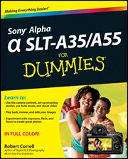 Sony Alpha SLT-A35 / A55 for Dummies cover image cdn