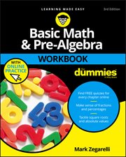 Basic Math and Pre-Algebra Workbook for Dummies cover image cdn