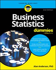 Business Statistics for Dummies cover image cdn