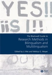 The Blackwell Guide to Research Methods in Bilingualism and Multilingualism cover image cdn