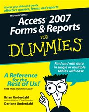 Microsoft Office Access 2007 Forms and Reports for Dummies cover image cdn