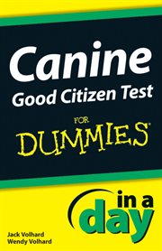 Canine Good Citizen Test in a Day for Dummies cover image cdn