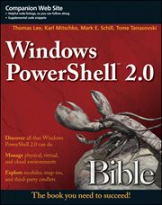 Windows PowerShell 2.0 Bible cover image cdn
