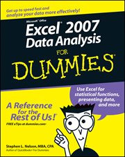 Excel 2007 Data Analysis for Dummies cover image cdn
